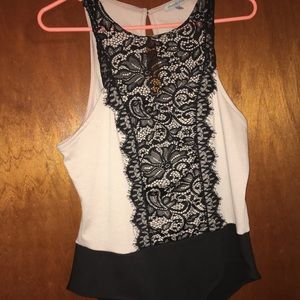 Lace one piece top